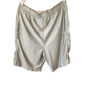 Adidas Men’s Light Gray Pull-On Athletic Basketball Casual Shorts Size XL